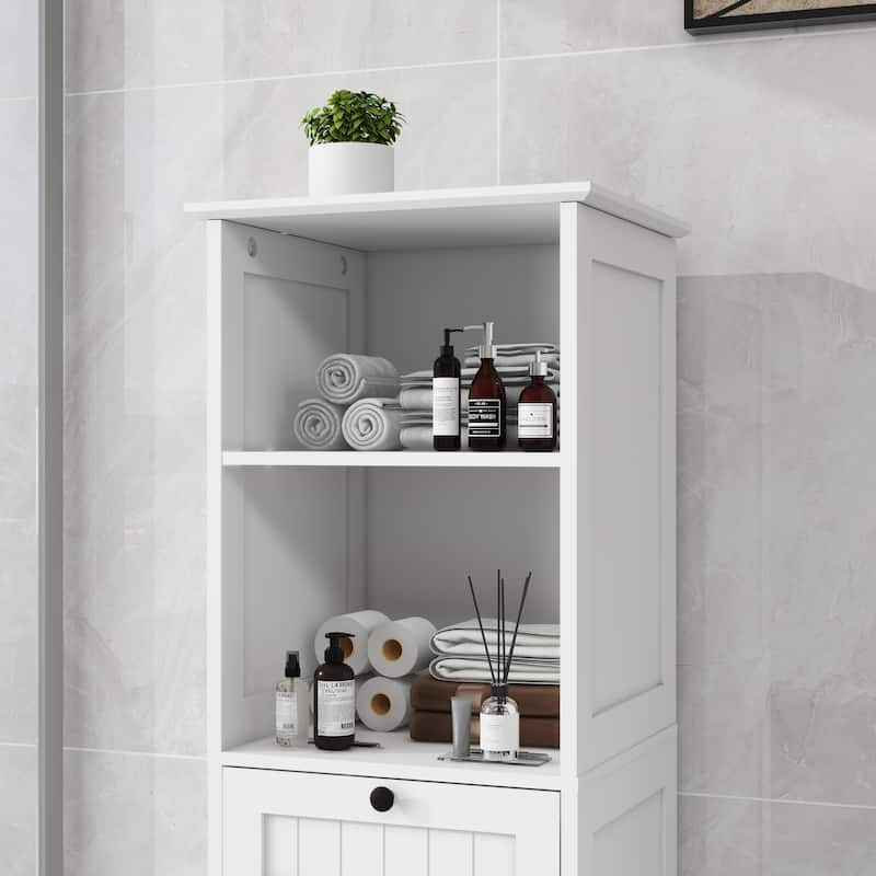 One-Drawer Tilt-Out Laundry Sorter Cabinet