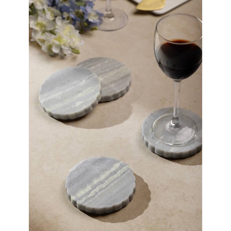 Sierra Green Onyx Coasters - Set of 4
