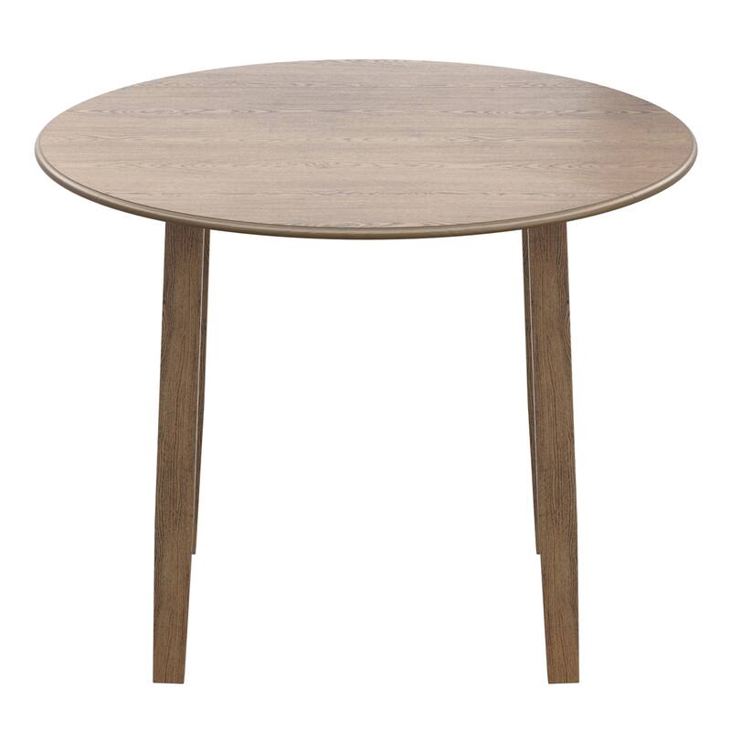 Modern Engineered Wood & Oak Veneer Round Dining Table