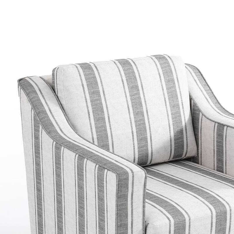 30" W Modern Accent Swivel Chair Comfy Upholstered Armchair Set of 2