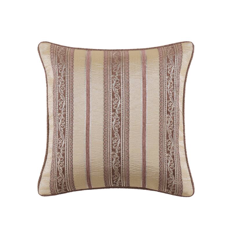 J. Queen New York Weston Terracotta 20" Square Decorative Throw Pillow