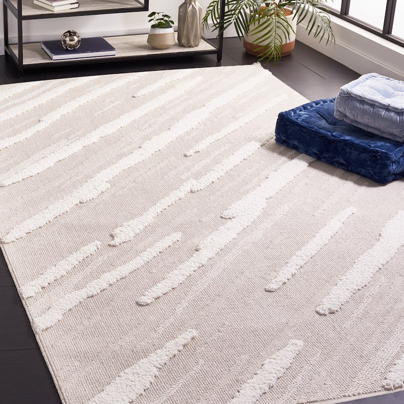 SAFAVIEH Trends Birtie Abstract Rug - 4' x 6' - Beige/Ivory