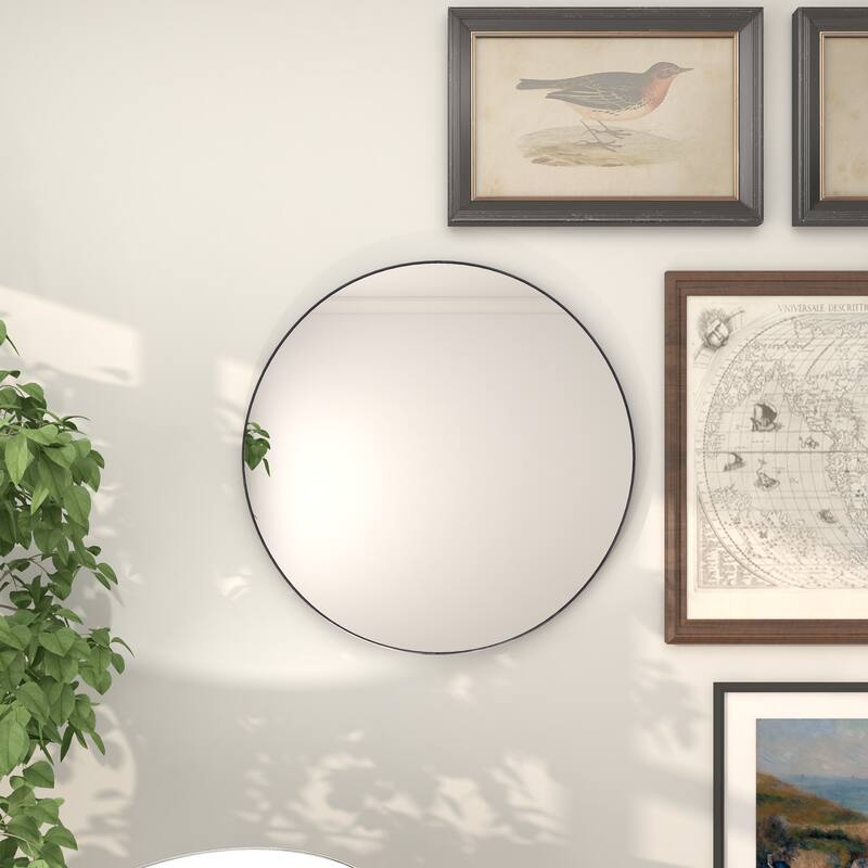 Multiple Frame Finishes / Sizes Modern Contemporary Round Wall Mirrors