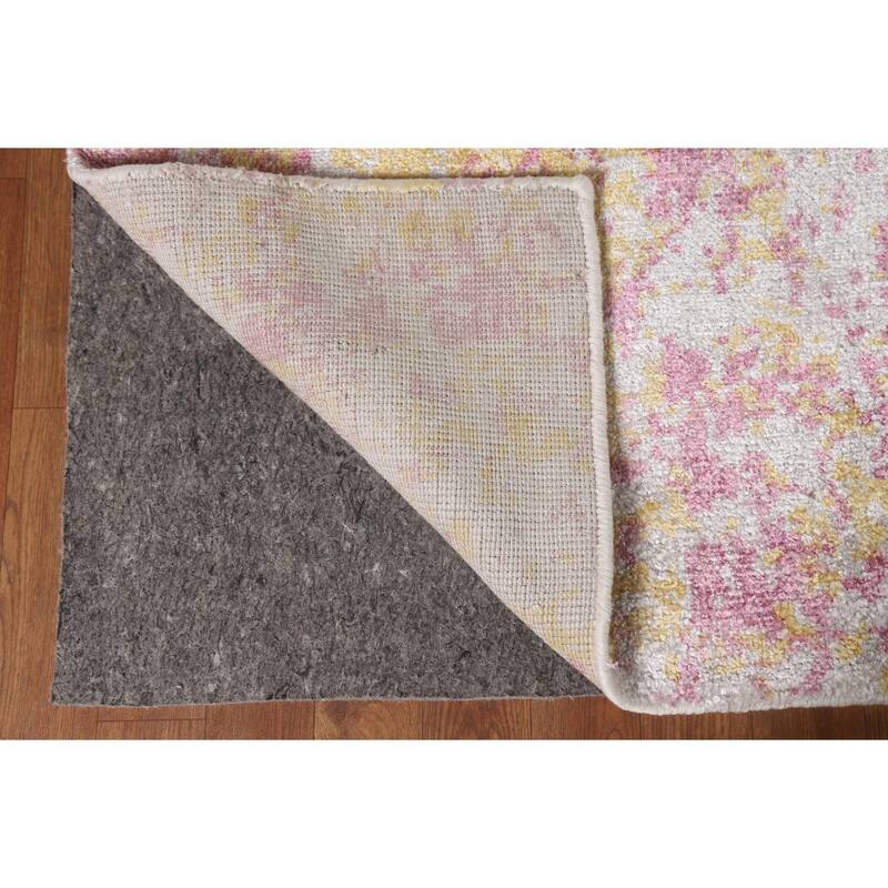 Hand Knotted Oriental 100% Wool Carpet Modern All-Over Multi-Colored Abstract Area Rug - 10' 11'' X 10' 11''