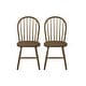 preview thumbnail 35 of 43, Declan Farmhouse High Back Spindle Dining Chairs (Set of 2) by Christopher Knight Home - 36"H