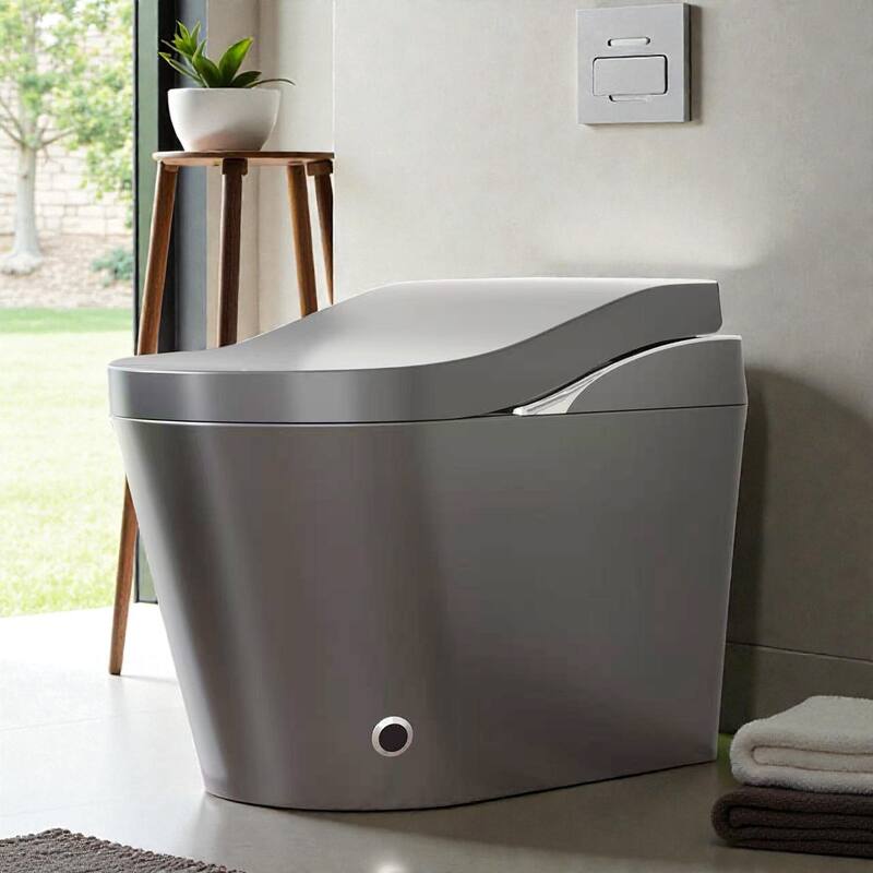 Modern Smart Toilet with Bidet. Auto Open Close. Auto Flush. Heated Seat. Warm Water. Dryer. Foam Shield