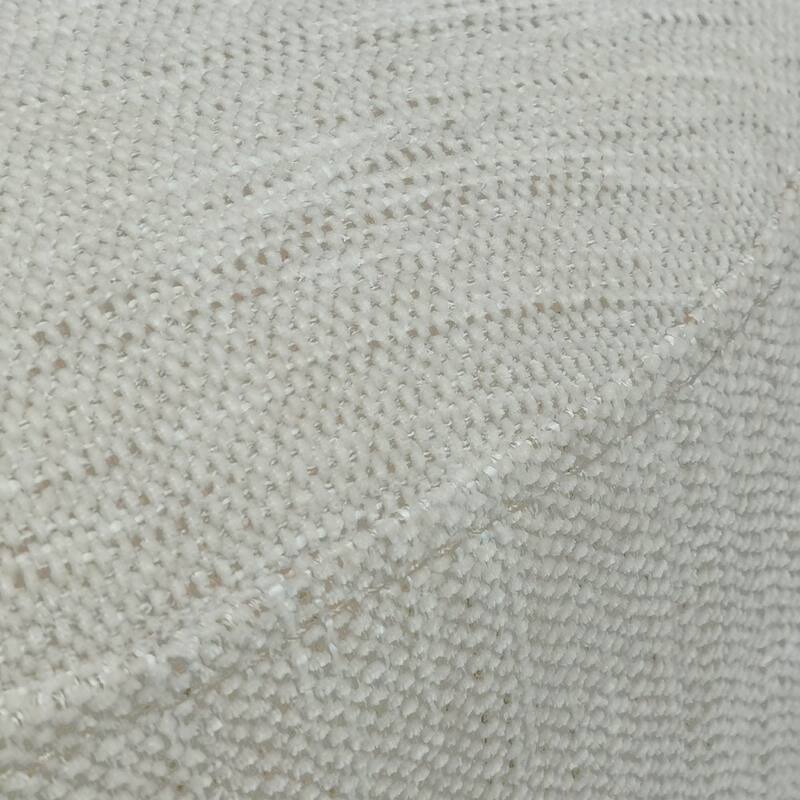 Pebble Upholstered Walnut Stool