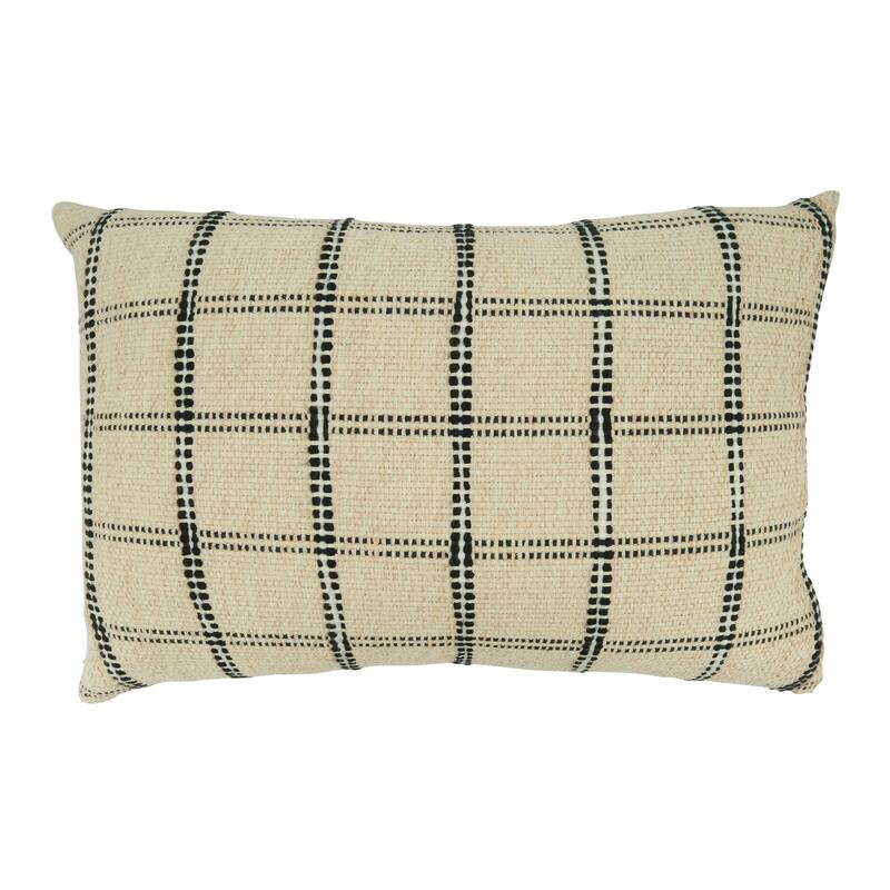 Checkered Throw Pillow - 16"x24" - Down