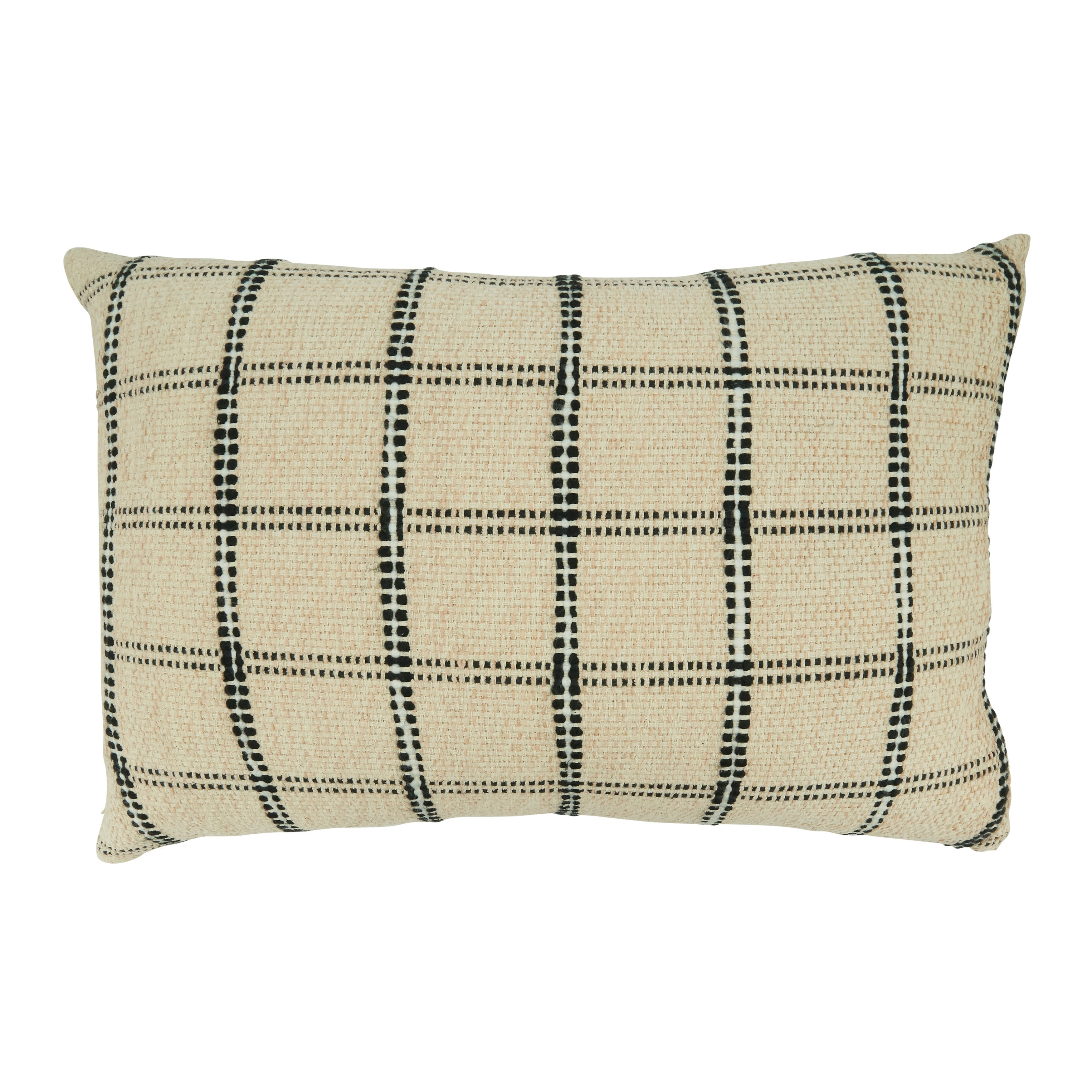 Saro Lifestyle Checkered Throw Pillow