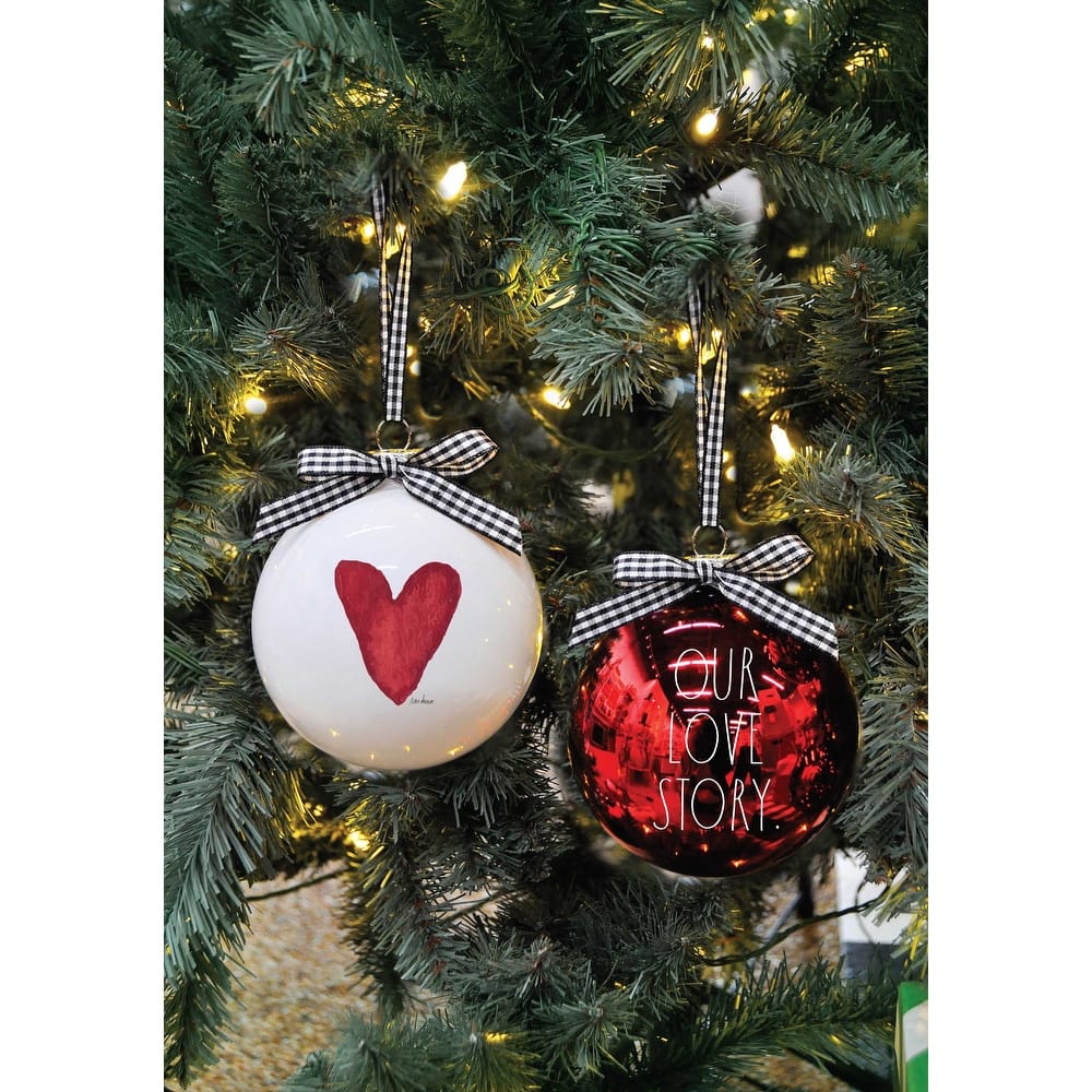 Rae Dunn Set of 2 CHRISTMAS Ornaments