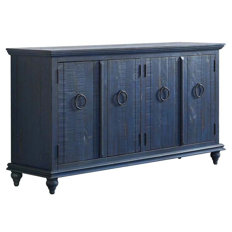 Garden District Solid Wood 65" TV Stand Console