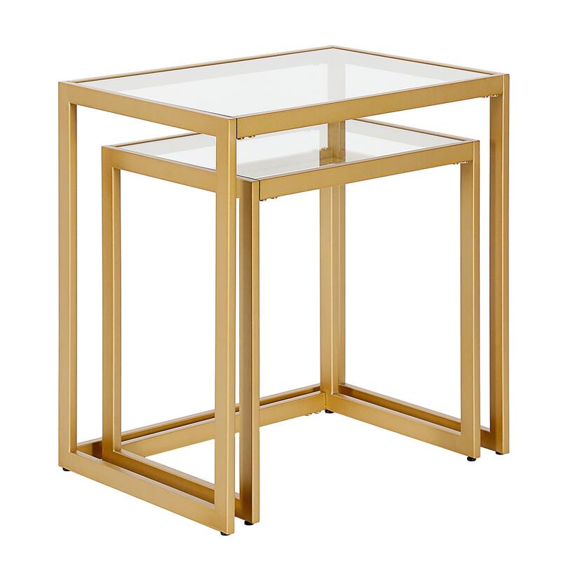 Rocco Rectangular Nested Side Table - 22" Wide