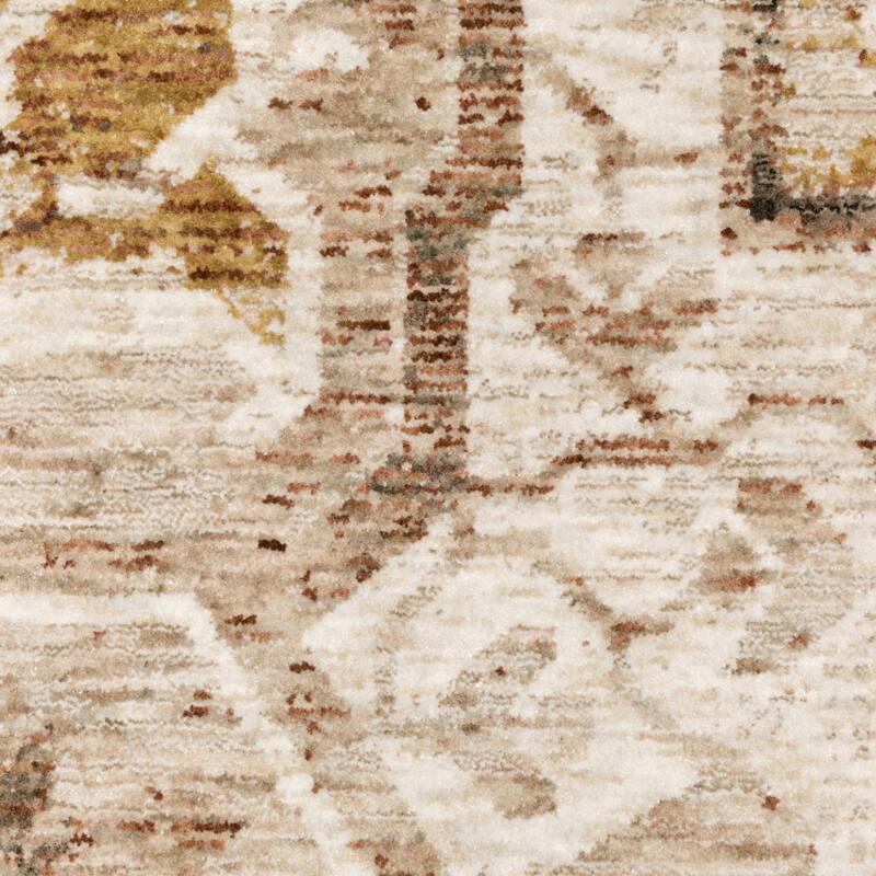 Style Haven Marley Distressed Medallion Fringed Area Rug
