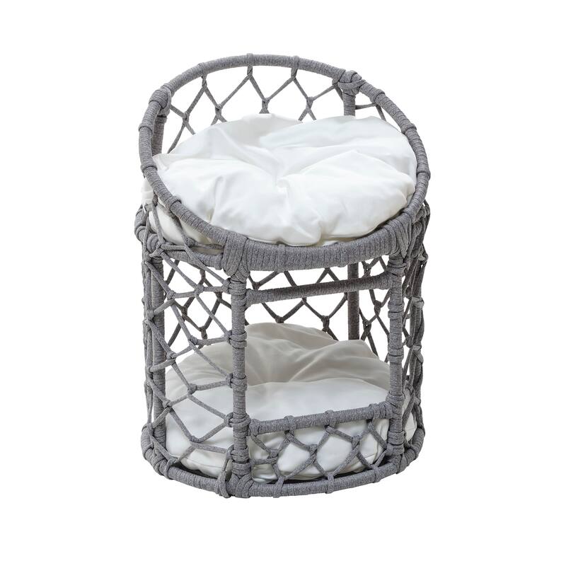 Osena 2 level Catbed with Cushions, Grey