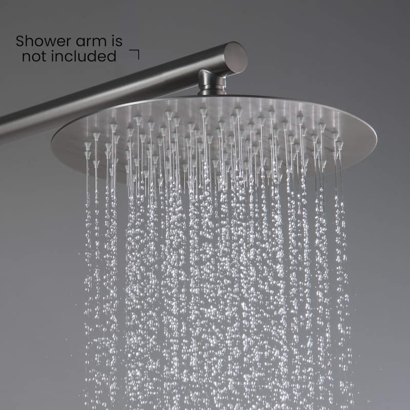 Circular 10" Metal Ultra Thin Profile Rain Shower Head 1.75 GPM