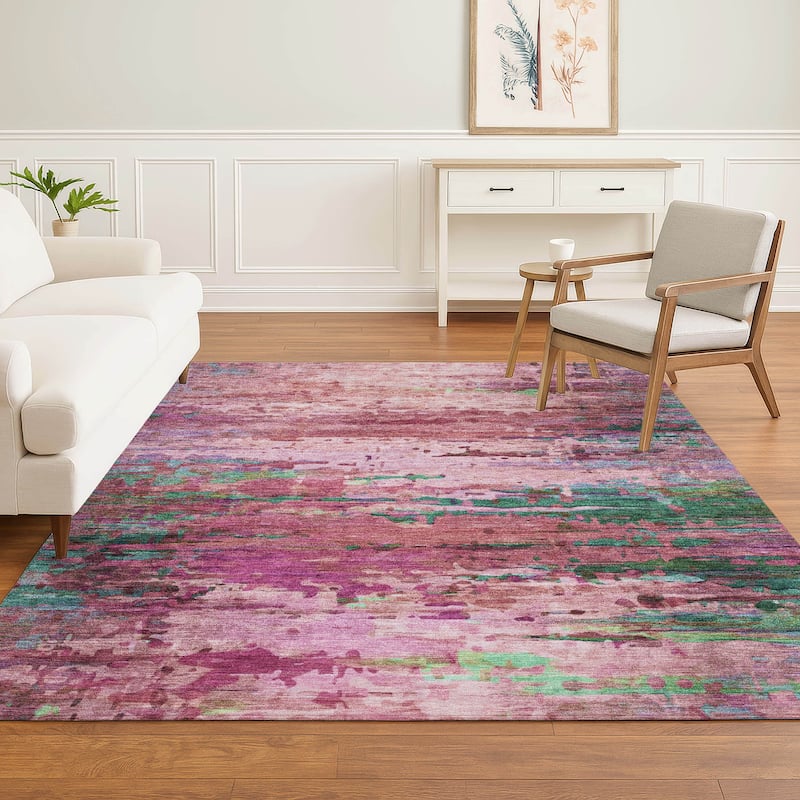 Premium Washable Super Soft Abstract Ombre Mayfield Rug