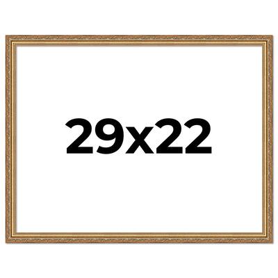 29x22 Frame Red Solid Wood Picture Frame Width 1.75 Inches | Interior Frame Depth 1 13/16 Inches