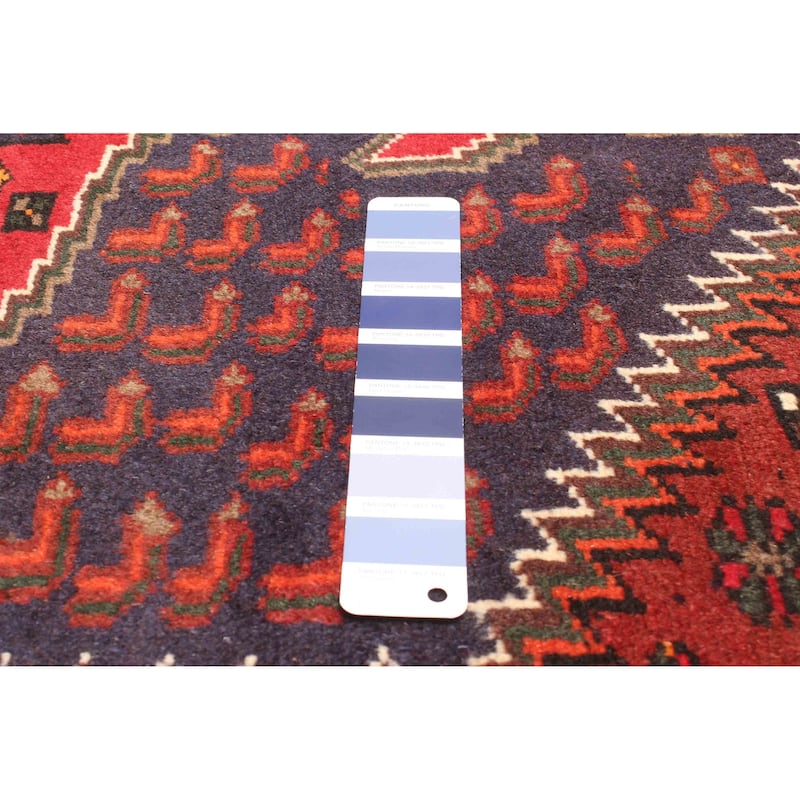 ECARPETGALLERY Hand-knotted Andelz Navy Wool Rug - 3'11 x 6'2