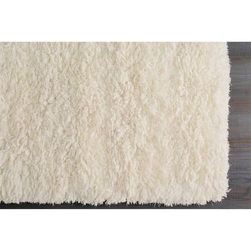 The Curated Nomad Baden Hand-woven Wool Soft Shag Area Rug