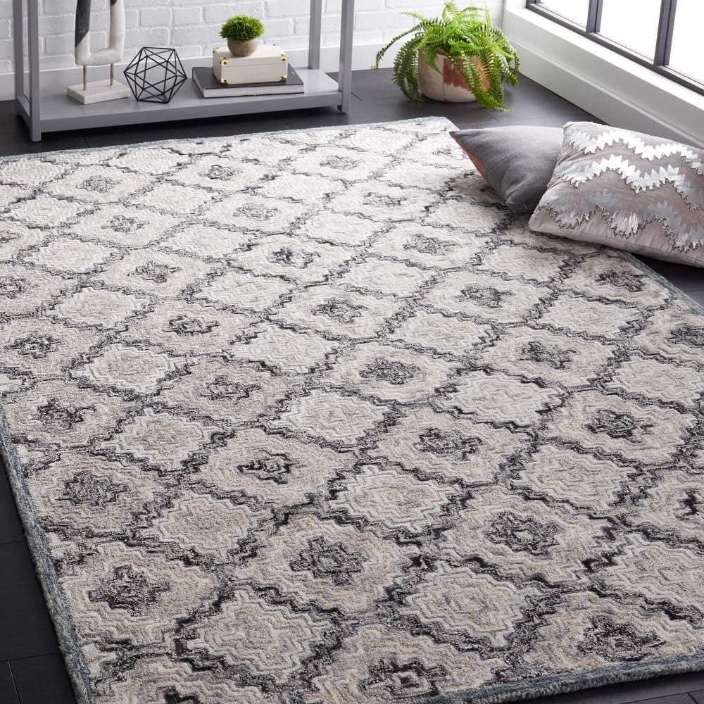 SAFAVIEH Handmade Soho Jaleesa Modern Trellis Wool Rug