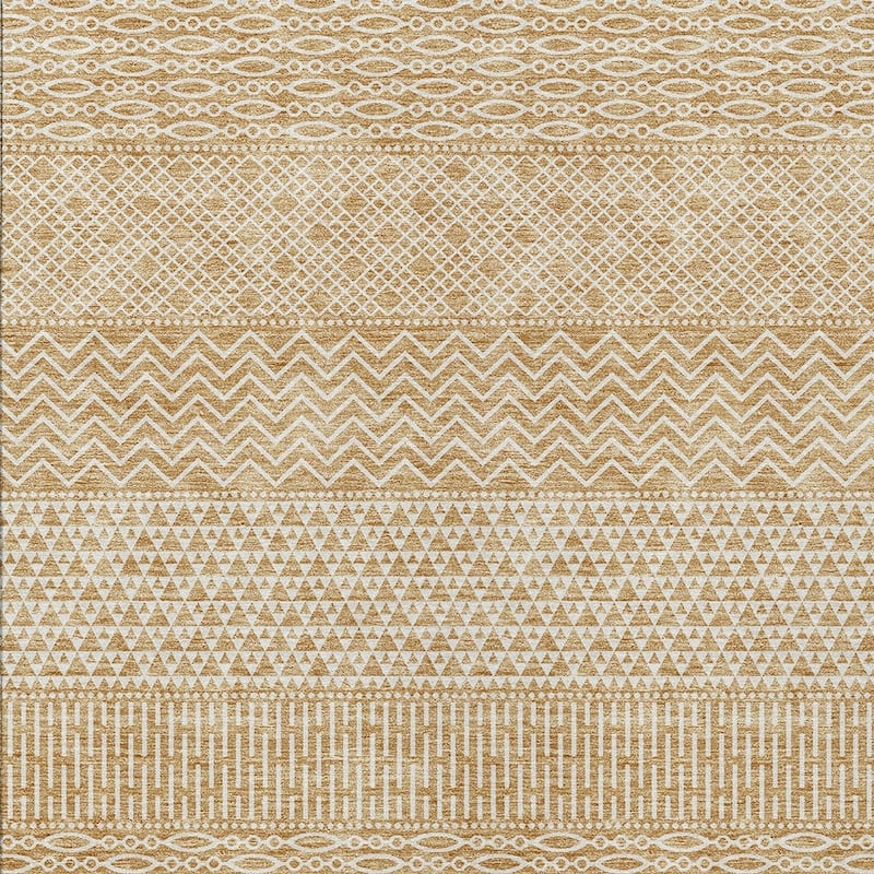 HomeRoots Chevron Modern Rectangle Outdoor Rug