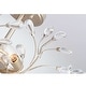 preview thumbnail 25 of 28, Flavia 4-light Crystal Beaded 9-Branch Semi-Flush Mount - 18 inches in diameter x 12 inches H
