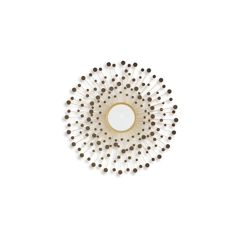 Signature Design by Ashley Morwenna Gold Accent Mirror - 36" W x 1" D x 36" H
