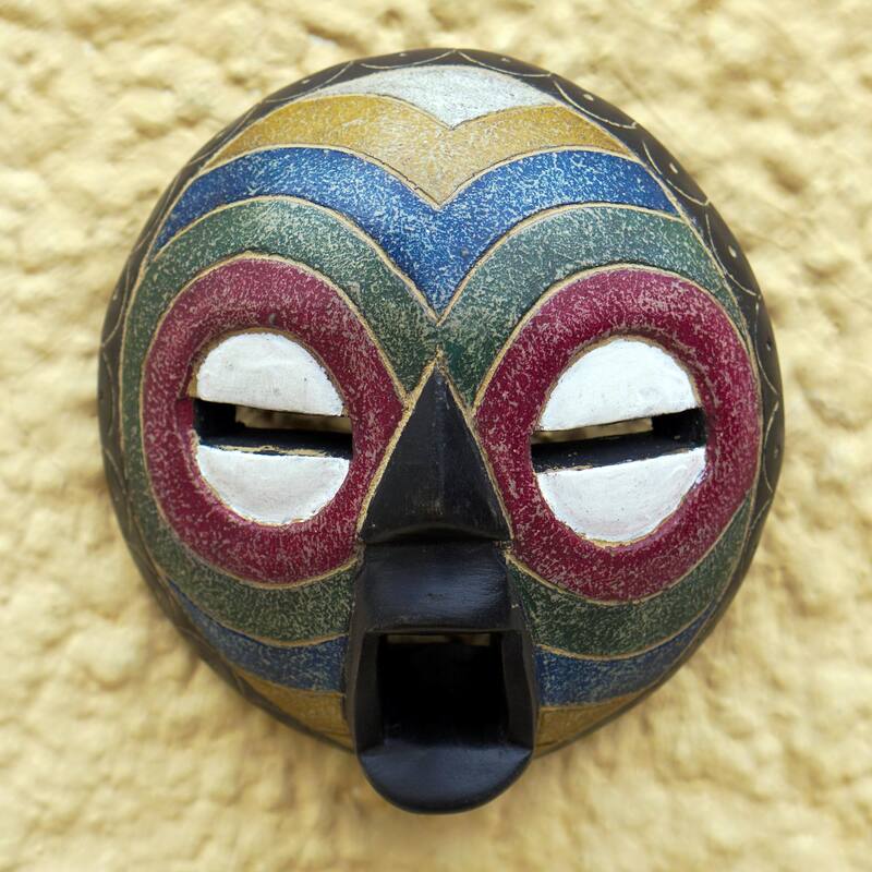 Novica Handmade Kunimdu African Wood Mask