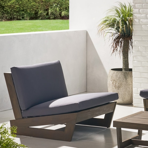 Emma outdoor acacia wood club chairs 2025