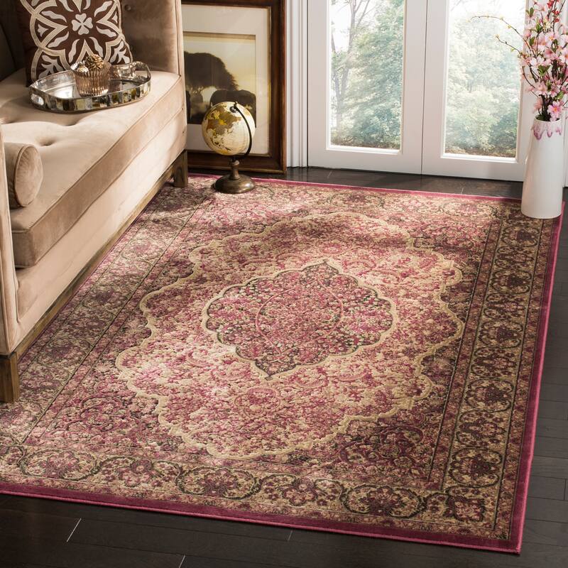 SAFAVIEH Paradise Hledis Modern Viscose Rug - 5'3" x 7'6" - Rose