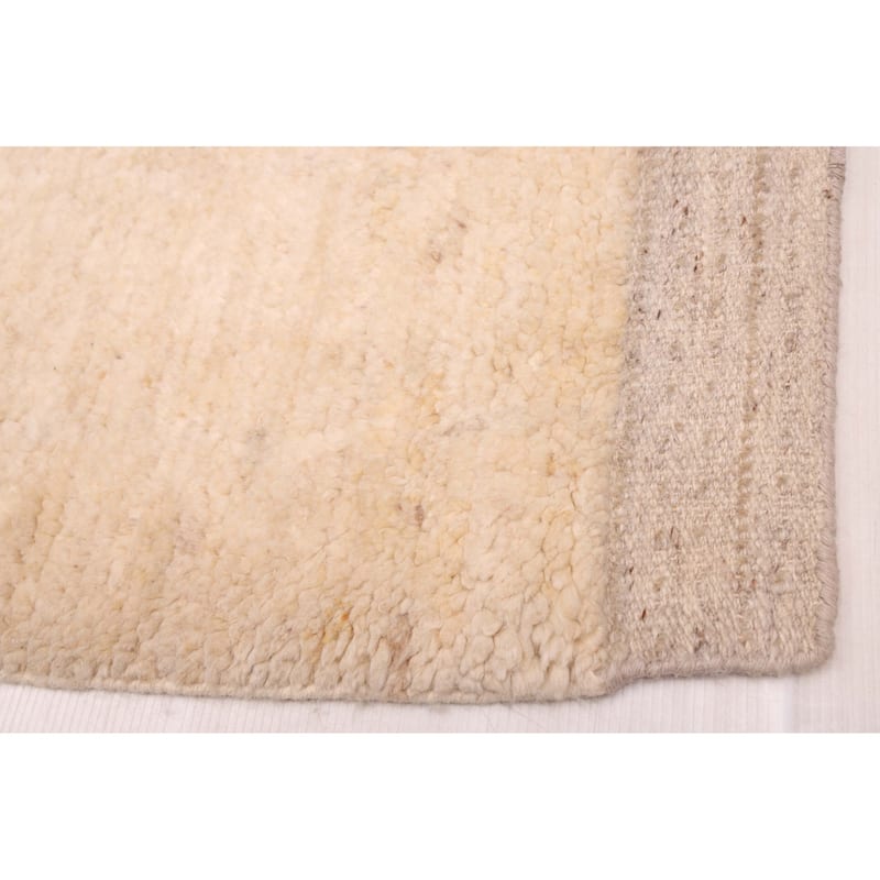 ECARPETGALLERY Hand-knotted Looma Cream Wool Rug - 8'3 x 9'7