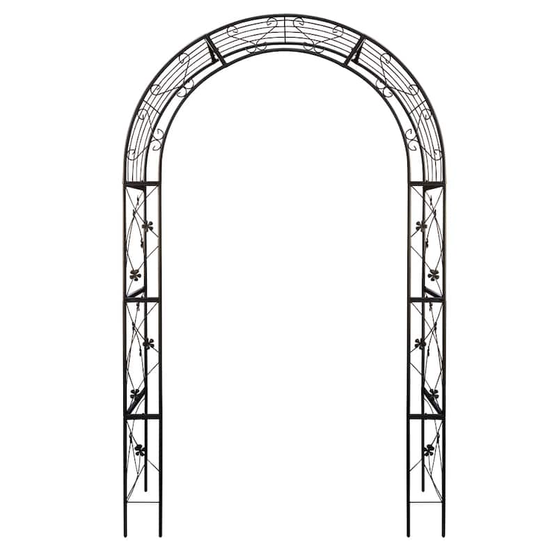 Metal Arch Garden Trellis for Climbing Plants