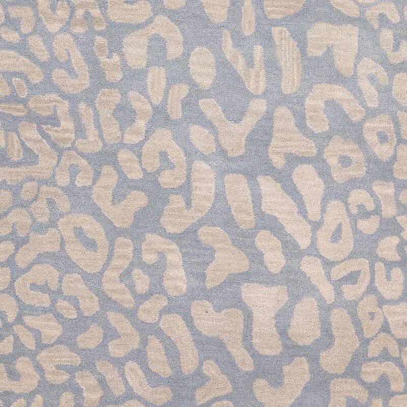 Hand-tufted Jungle Animal Print Wool Area Rug