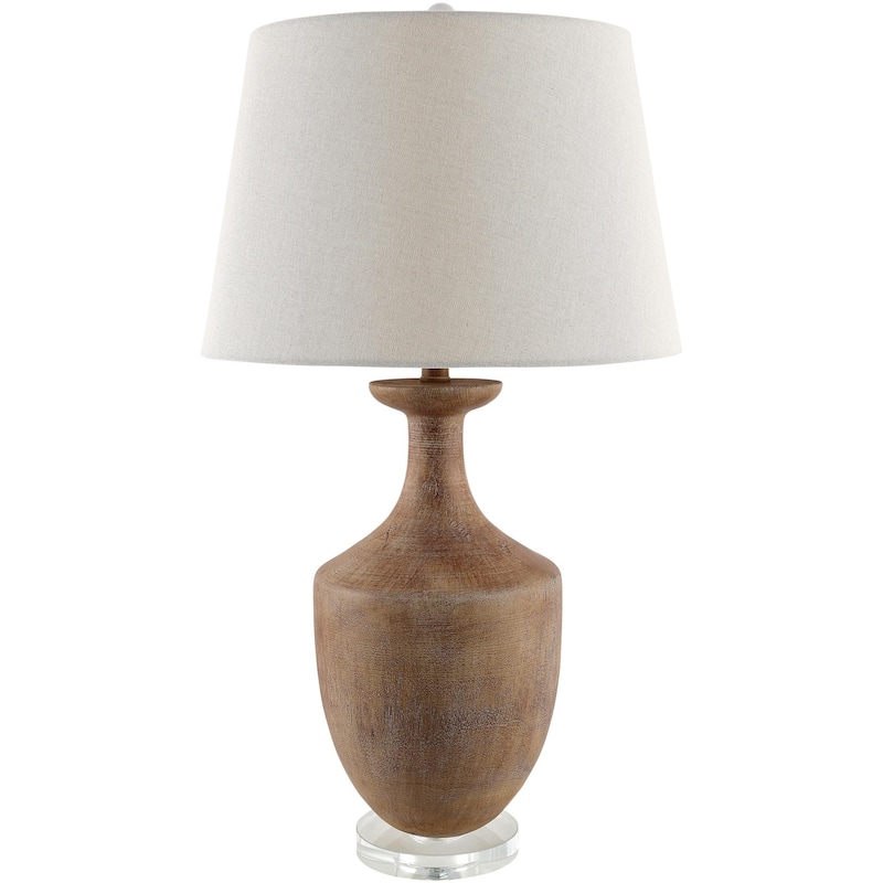 Livabliss Rustleaf Traditional Accent Table Lamp - Brown