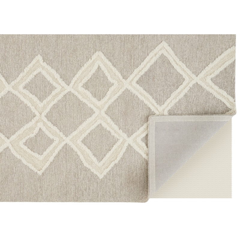 Grand Bazaar Elika Hand Tufted Geometric Transitional Area Rug