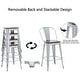 preview thumbnail 39 of 40, Andeworld farmhouse bar stools ,counter height bar stools set of 4 - Set of 4