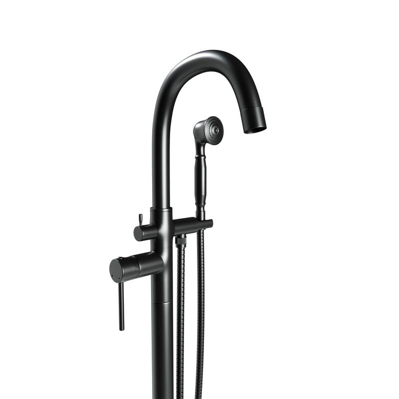 Neptune Single Handle Floor Mounted Gooseneck Freestanding Tub Filler
