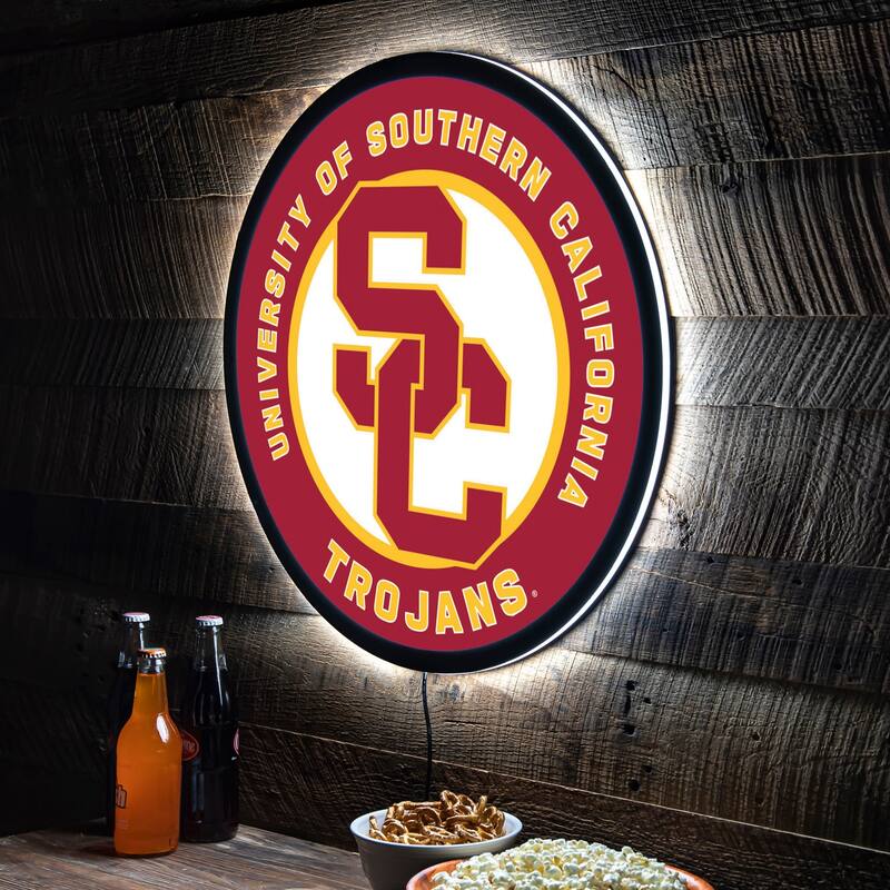 University of Southern California LED Lighted Sign - Clear