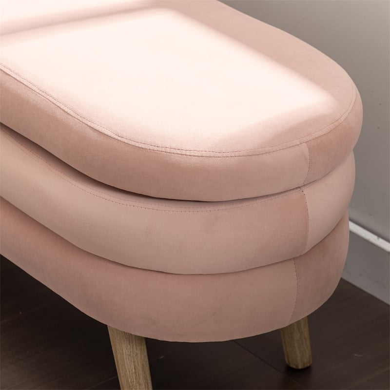 Storage Bench Bedroom Bench With Wood Legs For Living Room Bedroom