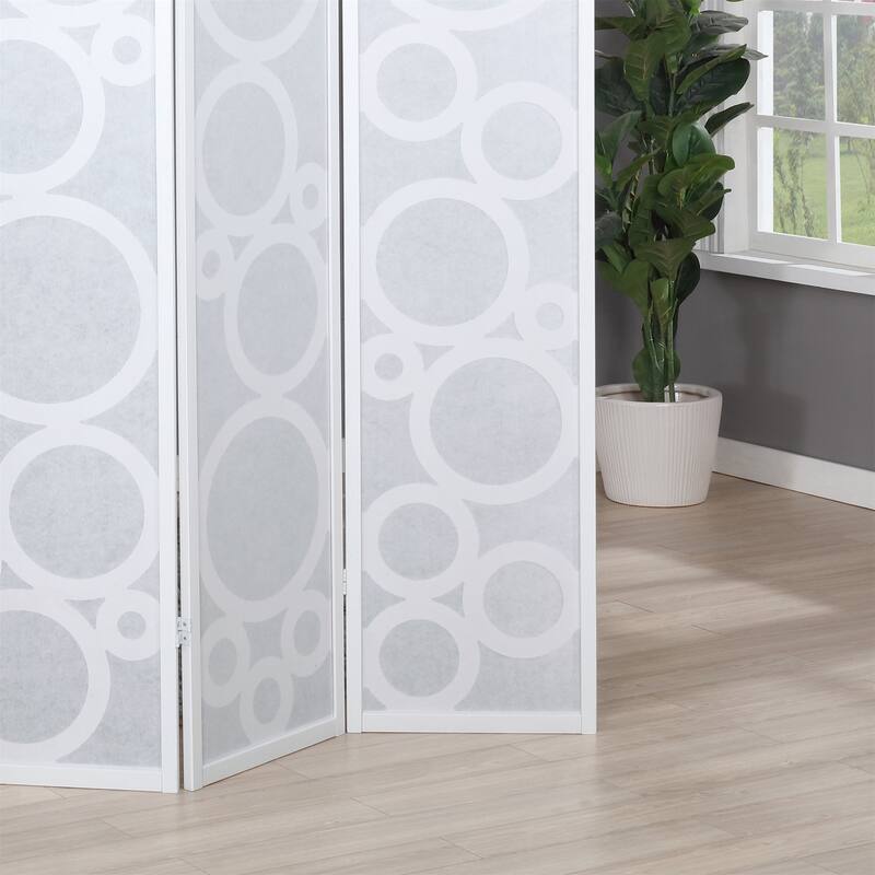 4-Panel Wood Room Divider