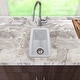 preview thumbnail 5 of 12, Petite Fireclay Island-Prep or Bar Sink - 9.25 x 18.25 x8.75 inches