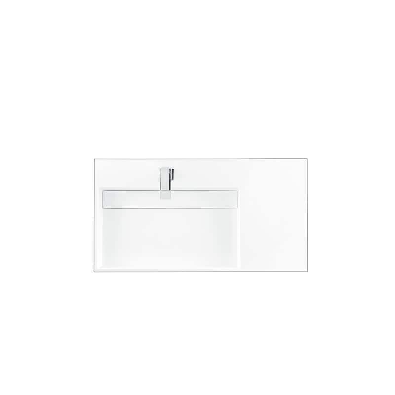 James Martin Vanities Linear 72" Single Vanity, Whitewashed Walnut
