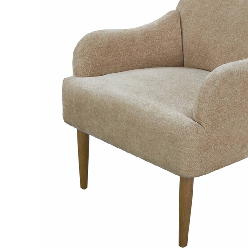 Accent Chair with Wood Legs
