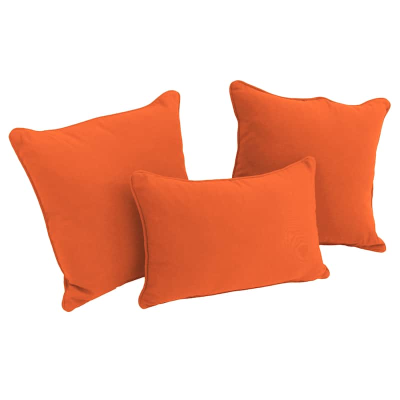 Copper Grove Twill 3-Piece Throw Pillow Set - Tangerine Dream