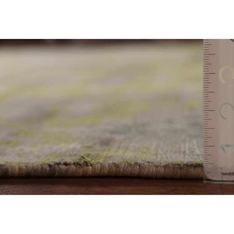 Modern Abstract Indian Area Rug Handmade Wool Carpet - 8'11"x 11'10"