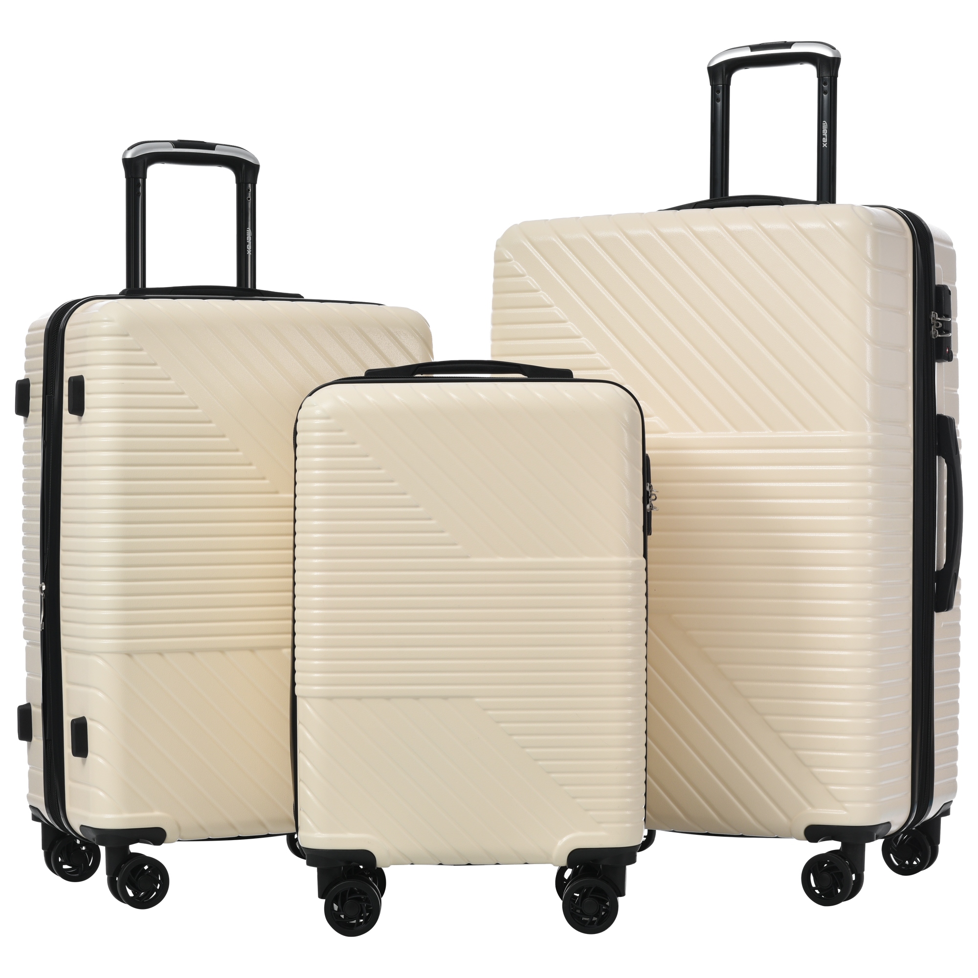 Cream luggage set cheap
