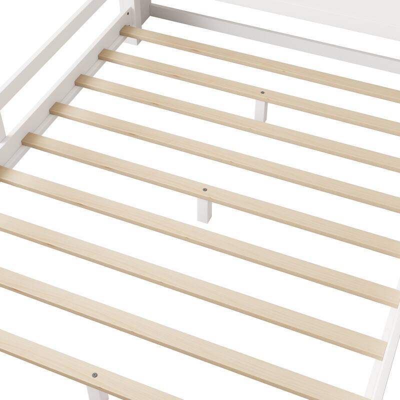 Platform Bed with Built-in LED Light