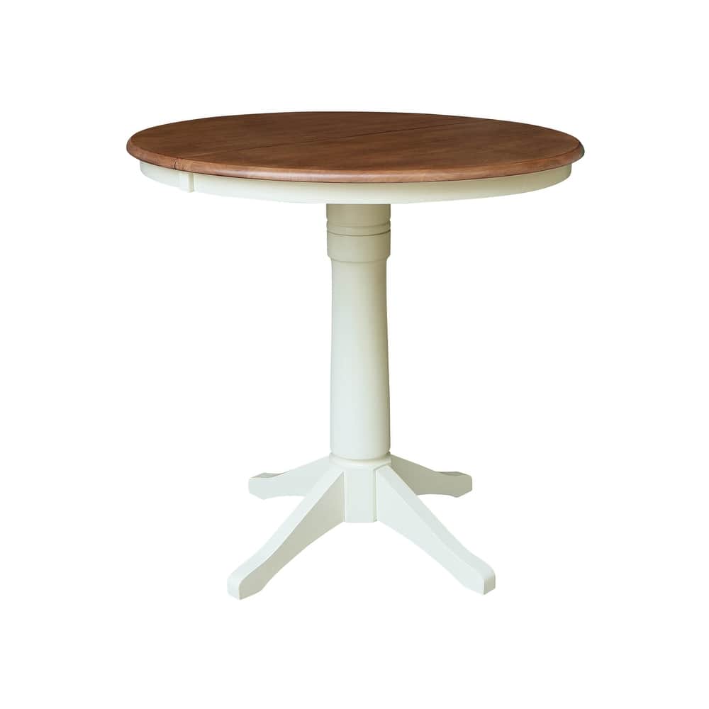 36" Round Top Pedestal Table w/12" Leaf