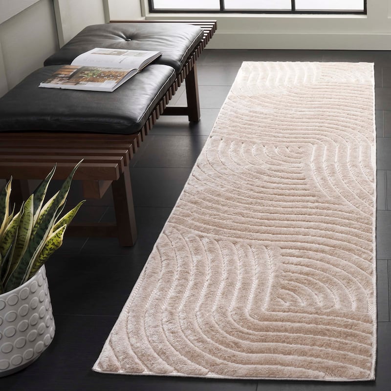 SAFAVIEH Selena Delphine Modern & Contemporary Rug - 2'2" x 10' Runner - Beige