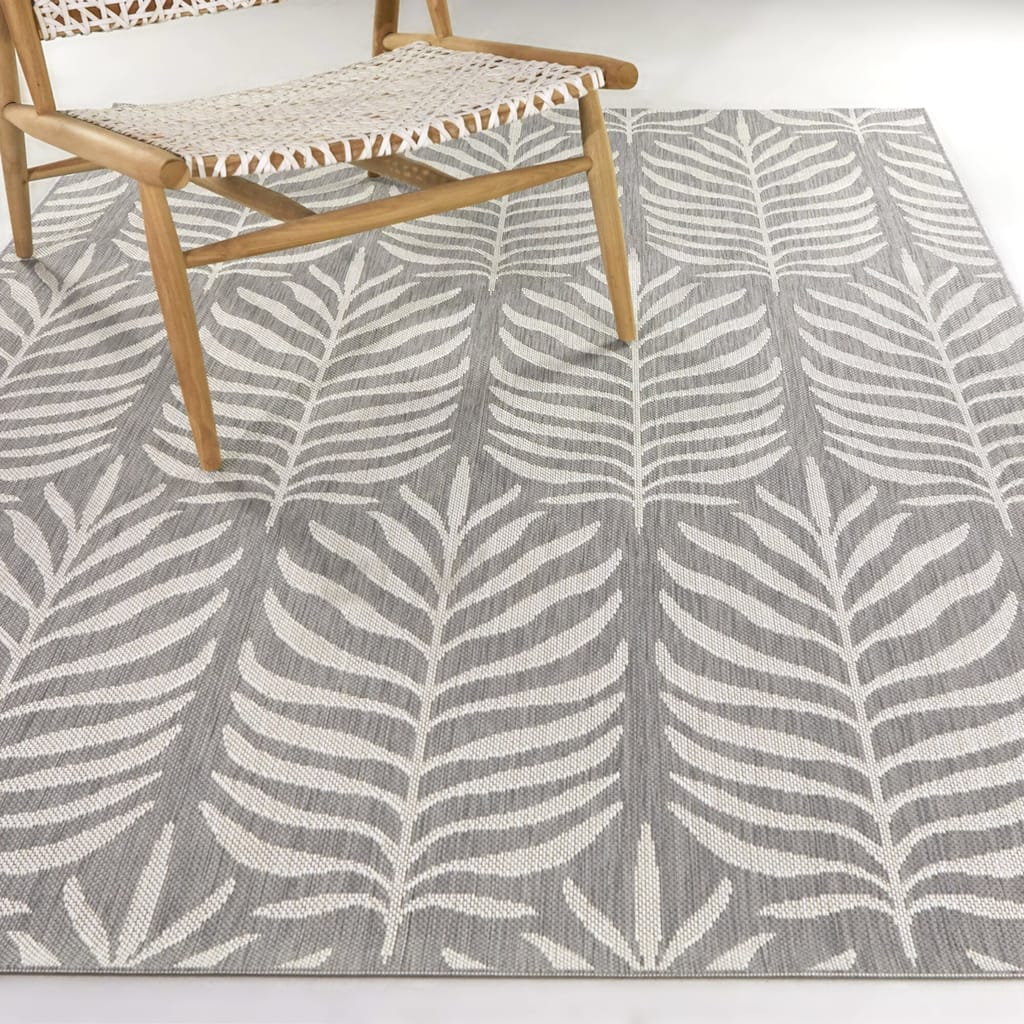 Meduna Tropical Leaves Indoor/Outdoor Area Rug